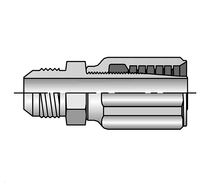 REUSABLE HOSE FITTING JIC 16718-R5